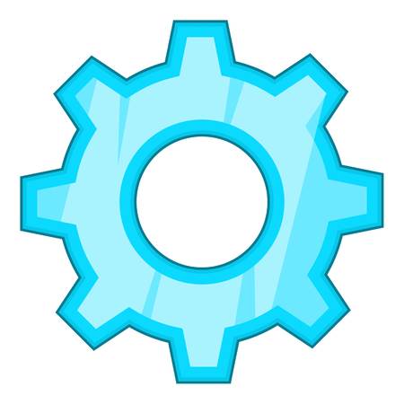 Gear icon. Cartoon illustration of gear vector icon for web designのイラスト素材
