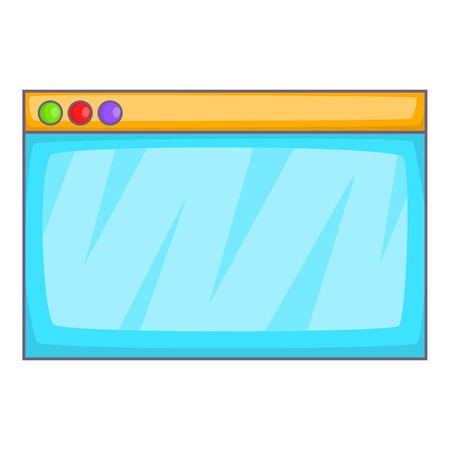 Browser window icon. Cartoon illustration of browser window vector icon for web designのイラスト素材