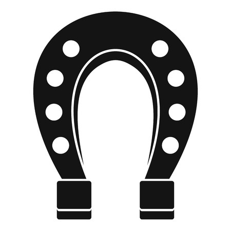 Horse shoe icon. Simple illustration of horse shoe vector icon for webのイラスト素材