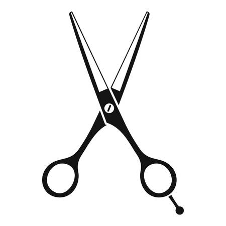 Scissors icon. Simple illustration of scissors vector icon for webのイラスト素材