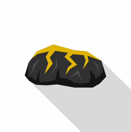 Gold mining icon. Flat illustration of gold mining vector icon for webのイラスト素材
