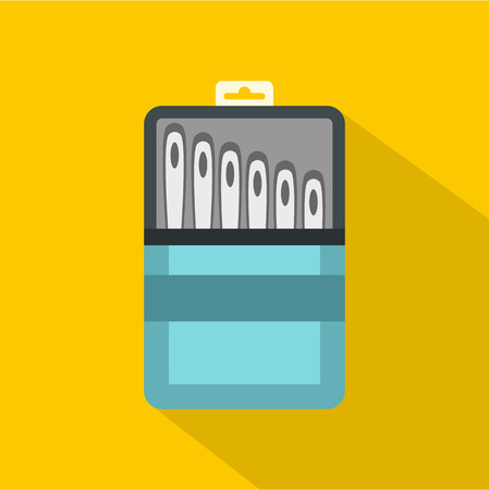 Set of needles icon. Flat illustration of set of needles vector icon for webのイラスト素材