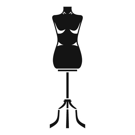 Sewing mannequin icon. Simple illustration of sewing mannequin vector icon for webのイラスト素材