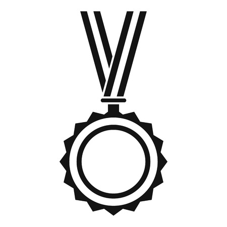 Medal icon. Simple illustration of medal vector icon for webのイラスト素材