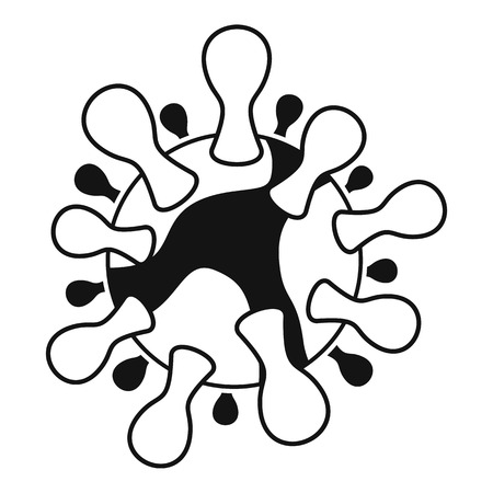 AIDS virus icon. Simple illustration of aids virus vector icon for webのイラスト素材