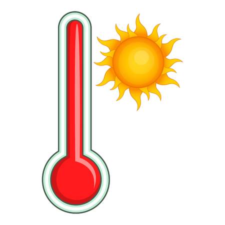 Thermometer icon. Cartoon illustration of thermometer vector icon for web designのイラスト素材