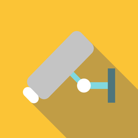 Surveillance camera icon. Flat illustration of surveillance camera vector icon for webのイラスト素材