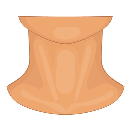 Neck icon. Cartoon illustration of neck vector icon for web designのイラスト素材