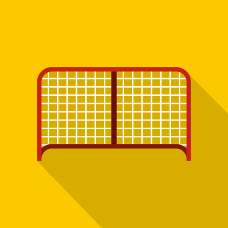 Hockey gate icon. Flat illustration of hockey gate vector icon for web designのイラスト素材