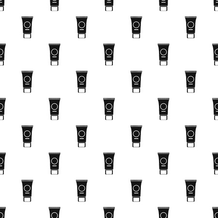 Tube of cream pattern. Simple illustration of cream tube vector pattern for webのイラスト素材