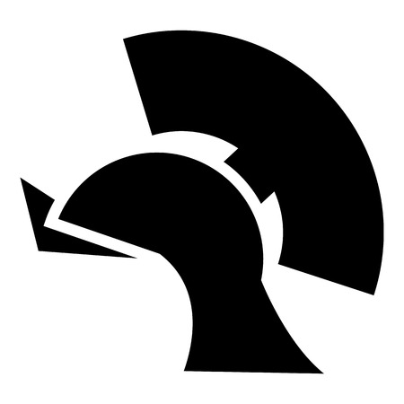 Antiques roman helmet icon. Simple illustration of roman helmet vector icon for web designのイラスト素材