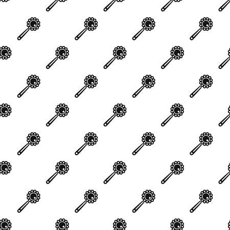 Baby rattle pattern. Simple illustration of baby rattle vector pattern for webのイラスト素材