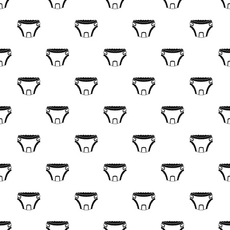 Baby diaper pattern. Simple illustration of baby diaper vector pattern for webのイラスト素材