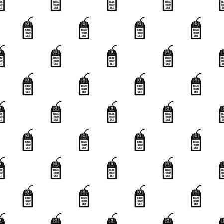 Black Friday sale tag pattern. Simple illustration of Black Friday sale tag vector pattern for webのイラスト素材