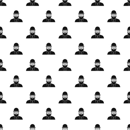 Rabbi pattern. Simple illustration of rabbi vector pattern for webのイラスト素材