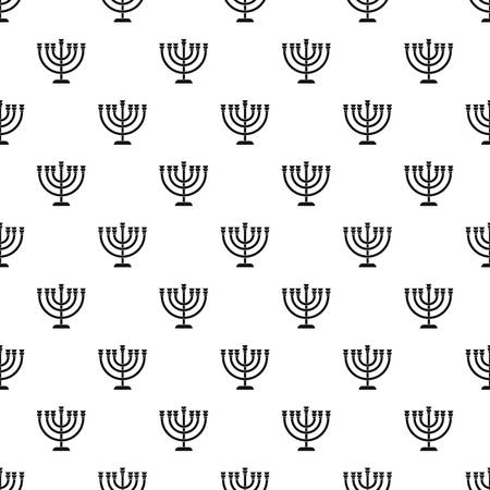 Menorah pattern. Simple illustration of menorah vector pattern for webのイラスト素材