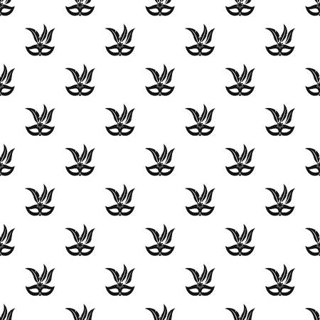Carnival mask pattern. Simple illustration of carnival mask vector pattern for webのイラスト素材