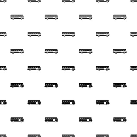 Bus pattern. Simple illustration of bus vector pattern for webのイラスト素材