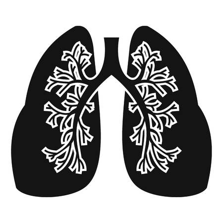 Lungs icon. Simple illustration of lungs vector icon for webのイラスト素材