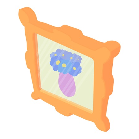 Picture icon. Cartoon illustration of picture vector icon for webのイラスト素材