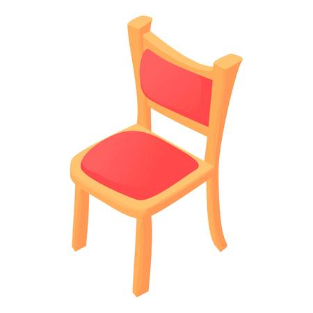 Chair icon. Cartoon illustration of chair vector icon for webのイラスト素材