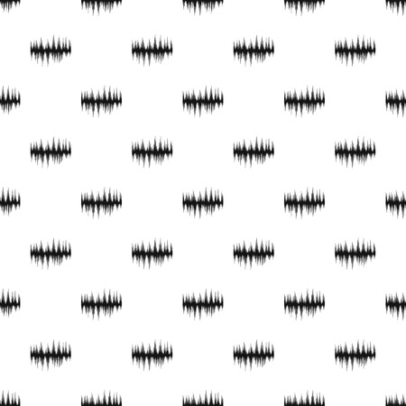 Audio digital equalizer pattern. Simple illustration of audio digital equalizer vector pattern for webのイラスト素材