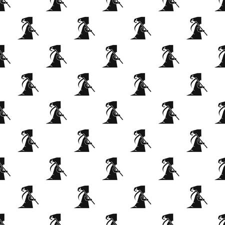 Grim reaper pattern. Simple illustration of grim reaper vector pattern for webのイラスト素材
