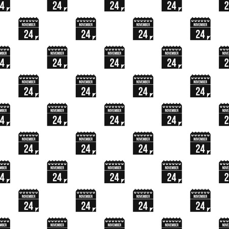 24 november calendar pattern. Simple illustration of 24 november calendar vector pattern for webのイラスト素材