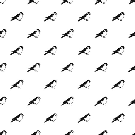 Bullfinch pattern. Simple illustration of bullfinch vector pattern for webのイラスト素材