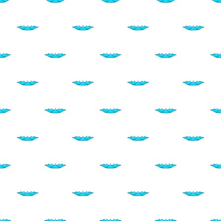 Blue water wave pattern. Cartoon illustration of blue water wave vector pattern for webのイラスト素材