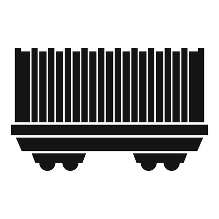 Cargo wagon icon. Simple illustration of cargo wagon vector icon for web designのイラスト素材