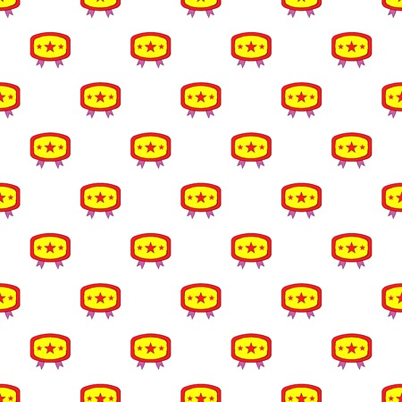 Label with ribbons pattern. Cartoon illustration of label with ribbons vector pattern for webのイラスト素材