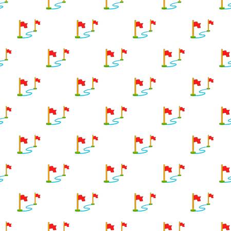 Two flags pattern. Cartoon illustration of two flags vector pattern for webのイラスト素材