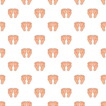 Baby legs pattern. Cartoon illustration of baby legs vector pattern for webのイラスト素材