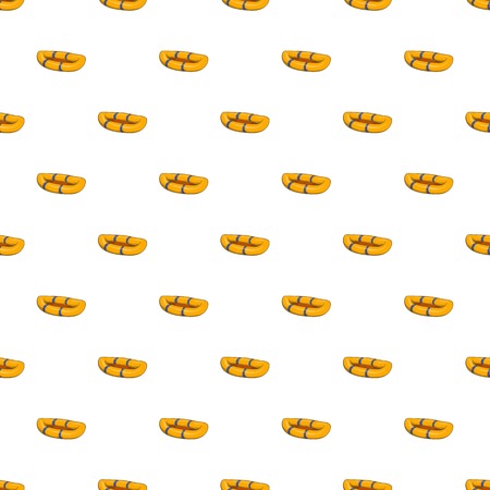 Inflatable boat pattern. Cartoon illustration of inflatable boat vector pattern for webのイラスト素材