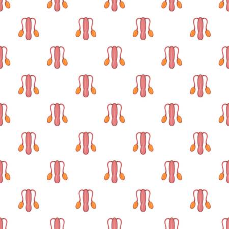 Male sexual organ pattern. Cartoon illustration of male sexual organ vector pattern for webのイラスト素材