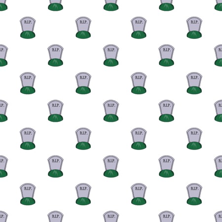 Grave rip pattern. Cartoon illustration of grave rip vector pattern for webのイラスト素材