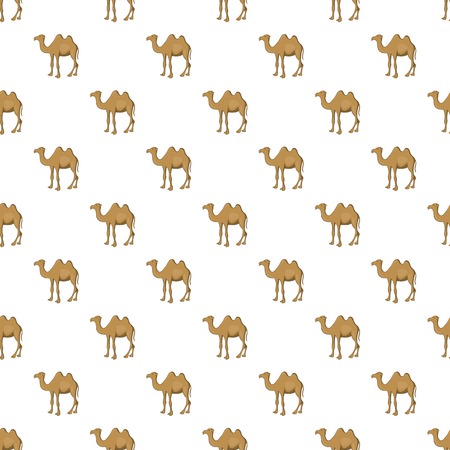 Camel pattern. Cartoon illustration of camel vector pattern for webのイラスト素材