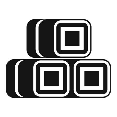 Hay bundles icon. Simple illustration of hay vector icon for web designのイラスト素材