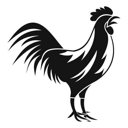 Gallic rooster icon. Simple illustration of gallic rooster vector icon for webのイラスト素材