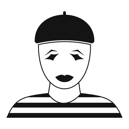 Clown icon. Simple illustration of clown vector icon for webのイラスト素材