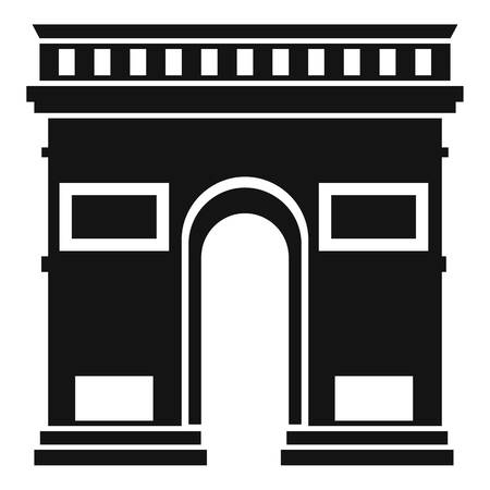 Triumphal arch icon. Simple illustration of triumphal arch vector icon for webのイラスト素材