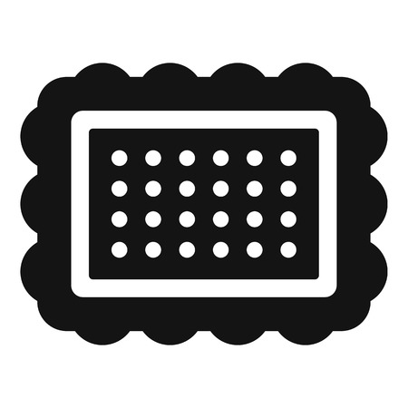 Cookie icon. Simple illustration of cookie vector icon for webのイラスト素材