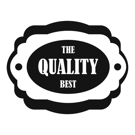 The quality best label icon. Simple illustration of the quality best label vector icon for webのイラスト素材