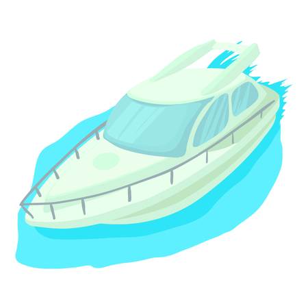 Cruise ship icon. Cartoon illustration of cruise ship vector icon for webのイラスト素材