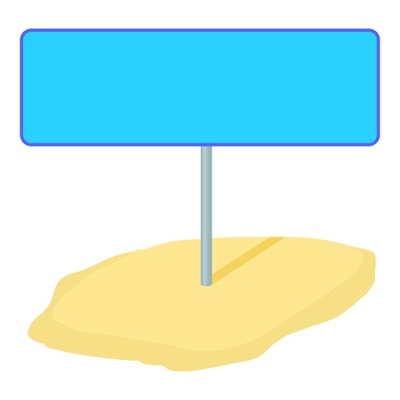 Road pointer icon. Cartoon illustration of road pointer vector icon for webのイラスト素材