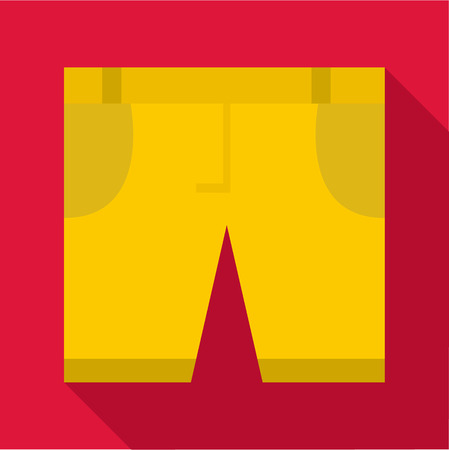 Shorts icon. Flat illustration of shorts vector icon for webのイラスト素材