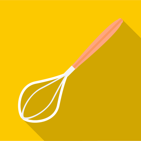 Whisk icon. Flat illustration of whisk vector icon for webのイラスト素材