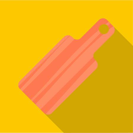 Cutting board icon. Flat illustration of cutting board vector icon for webのイラスト素材