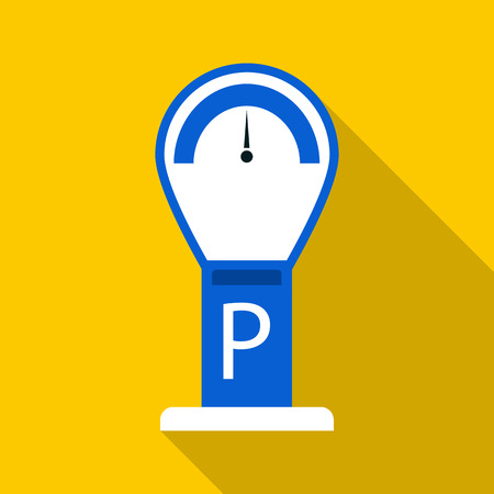 Parking meter icon. Flat illustration of parking meter vector icon for web designのイラスト素材